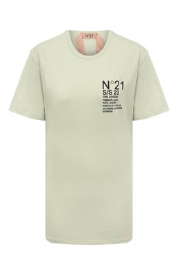 Хлопковая футболка No. 21 n2s/f051/6328