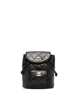 CHANEL Pre-Owned: Чёрный рюкзак 