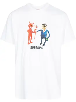 Supreme: Белая футболка 