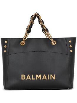 Balmain: Чёрная сумка-шоппер 