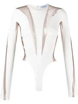 Mugler: Прозрачный боди 