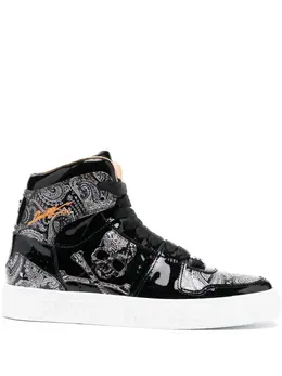 Philipp Plein: Чёрные кроссовки 