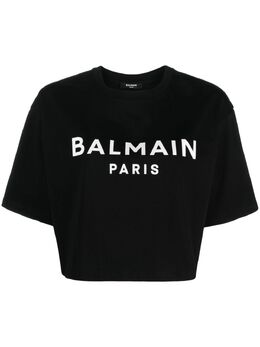 Balmain: Хлопковая футболка 