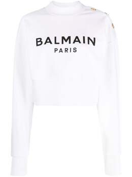 Balmain: Хлопковый свитшот 