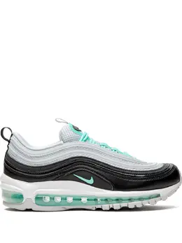 Nike: Зелёные кроссовки  Air Max 97