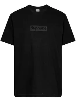 Supreme: Чёрная футболка Box Logo