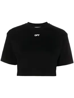 Off-White: Футболка с принтом 