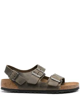 Birkenstock: Сандалии  Milano цвета хаки