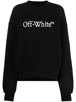 Off-White: Свитшот Bookish с принтом