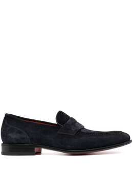 Santoni: Синие туфли 