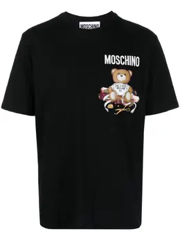 Moschino: Футболка  Teddy Bear с принтом