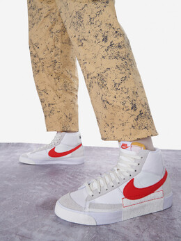 Nike: Белые кеды Blazer Mid 77