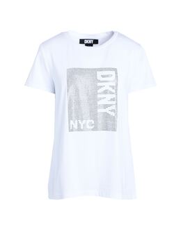 DKNY: Футболка с воротником 