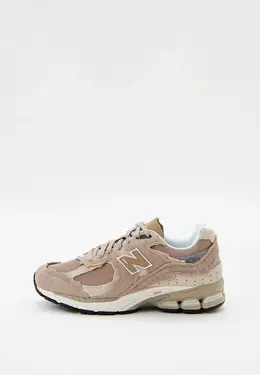 New Balance: Бежевые кроссовки