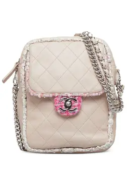 CHANEL Pre-Owned: Розовая сумка через плечо 