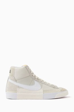 Nike: Белые кроссовки Blazer Mid 77