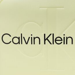 Calvin Klein Jeans: Жёлтая сумка