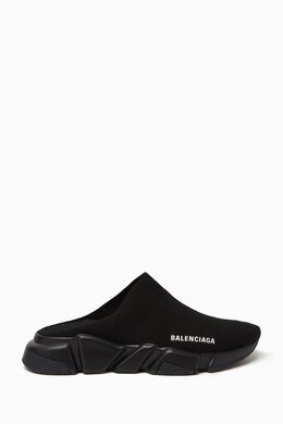 Balenciaga: Чёрные кроссовки Speed