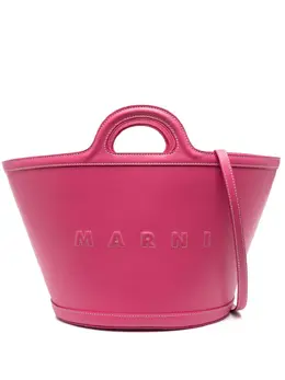 Marni: Розовая сумка-шоппер  Tropicalia