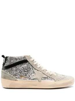 Golden Goose: Коричневые кроссовки  Mid Star