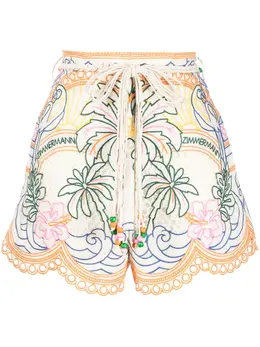 ZIMMERMANN: Льняные шорты 