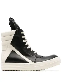 Rick Owens: Чёрные кроссовки Geobasket