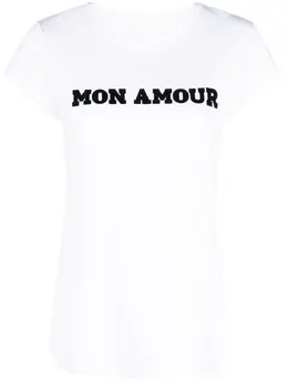 Zadig&Voltaire: Хлопковая футболка  Amour