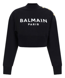 Balmain: Чёрный свитшот 