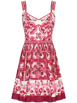 Dolce & Gabbana: Платье с принтом 