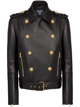 Balmain: Чёрная куртка Biker