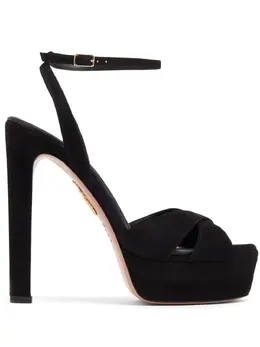 Aquazzura: Чёрные сандалии 