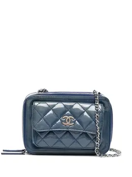 CHANEL Pre-Owned: Голубая сумка через плечо