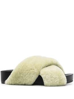 Jil Sander: Бежевые сандалии 
