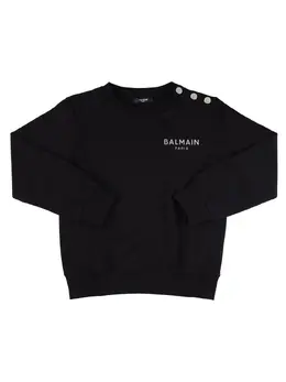 BALMAIN: Хлопковый свитшот