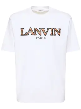 LANVIN: Футболка  Curb с вышивкой