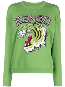 Kenzo: Зелёный свитшот  Jungle