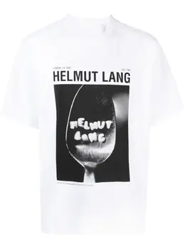 Helmut Lang: Футболка с принтом 