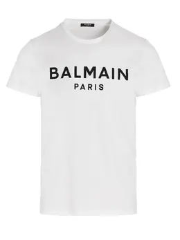 Balmain: Футболка с принтом