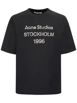 ACNE STUDIOS: Хлопковая футболка  1996