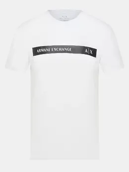 Armani Exchange: Белая футболка