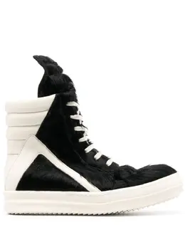 Rick Owens: Чёрные кроссовки Geobasket