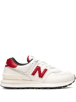 New Balance: Белые кроссовки  574