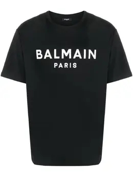 Balmain: Футболка с принтом