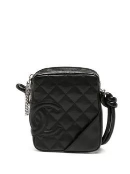 CHANEL Pre-Owned: Чёрная сумка через плечо 