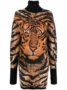Roberto Cavalli: Жаккардовое платье 