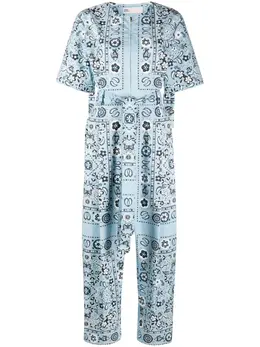 Tory Burch: Комбинезон с принтом 