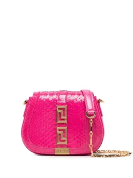 Versace: Розовая сумка  Greca Chain
