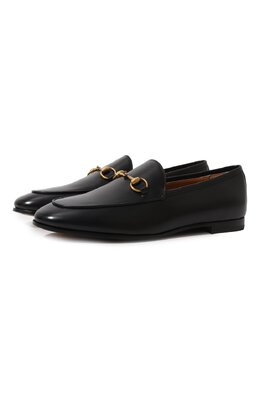 Кожаные лоферы Jordaan Gucci 404069 blm00