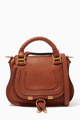 Chloé: Коричневая сумка Marcie