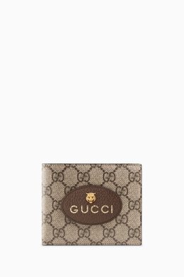 Gucci: Коричневый кошелёк GG Supreme